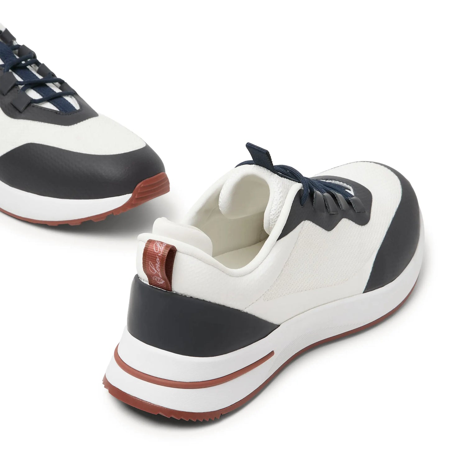 Loro Piana Week End Walk Frost White Sea Linen Mesh Sneaker