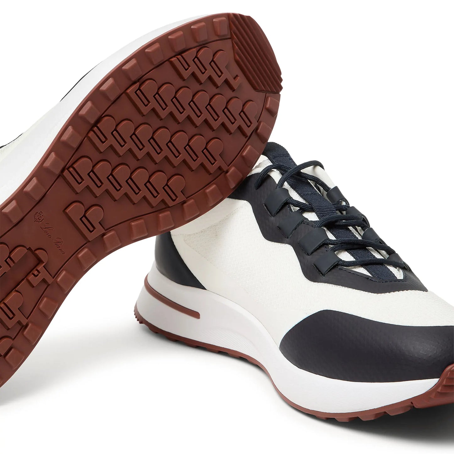 Loro Piana Week End Walk Frost White Sea Linen Mesh Sneaker