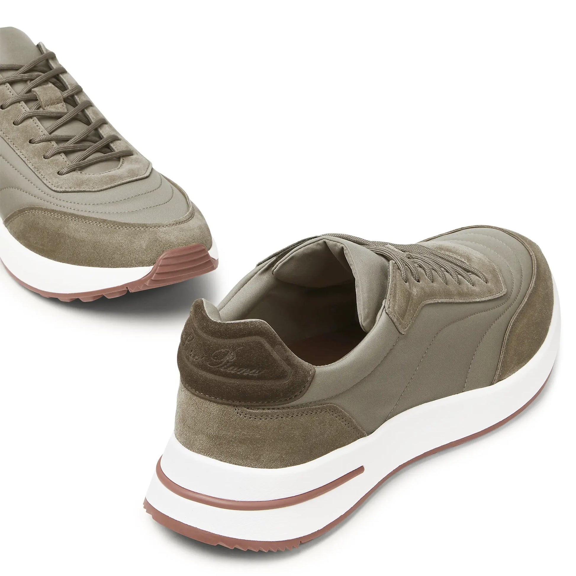 Loro Piana Week End Walk Tobacco Sneaker