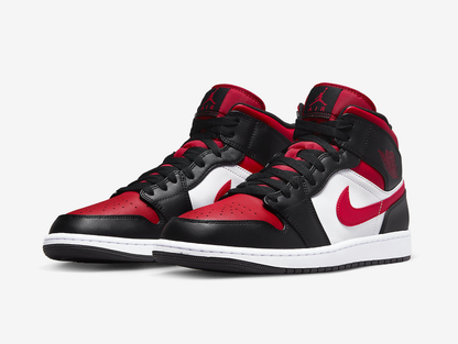 Air Jordan 1 Mid Black Fire Red