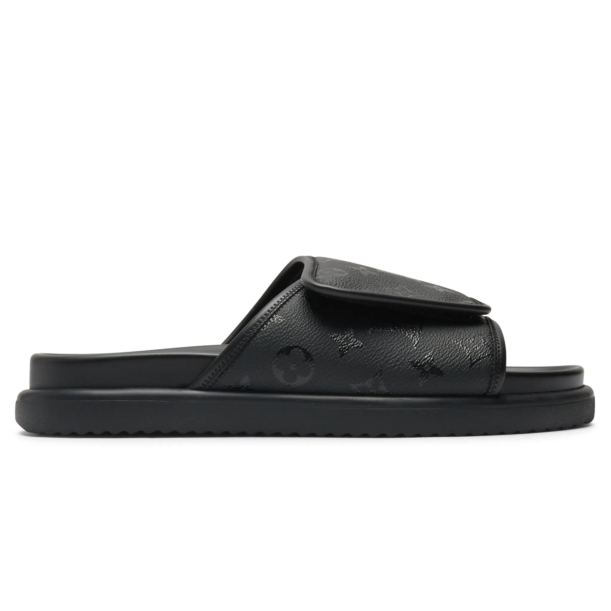 Preloved - Louis Vuitton Miami Mules Black Slides