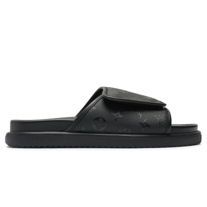 Preloved - Louis Vuitton Miami Mules Black Slides