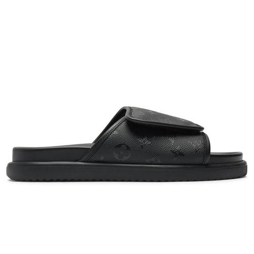 Preloved - Louis Vuitton Miami Mules Black Slides