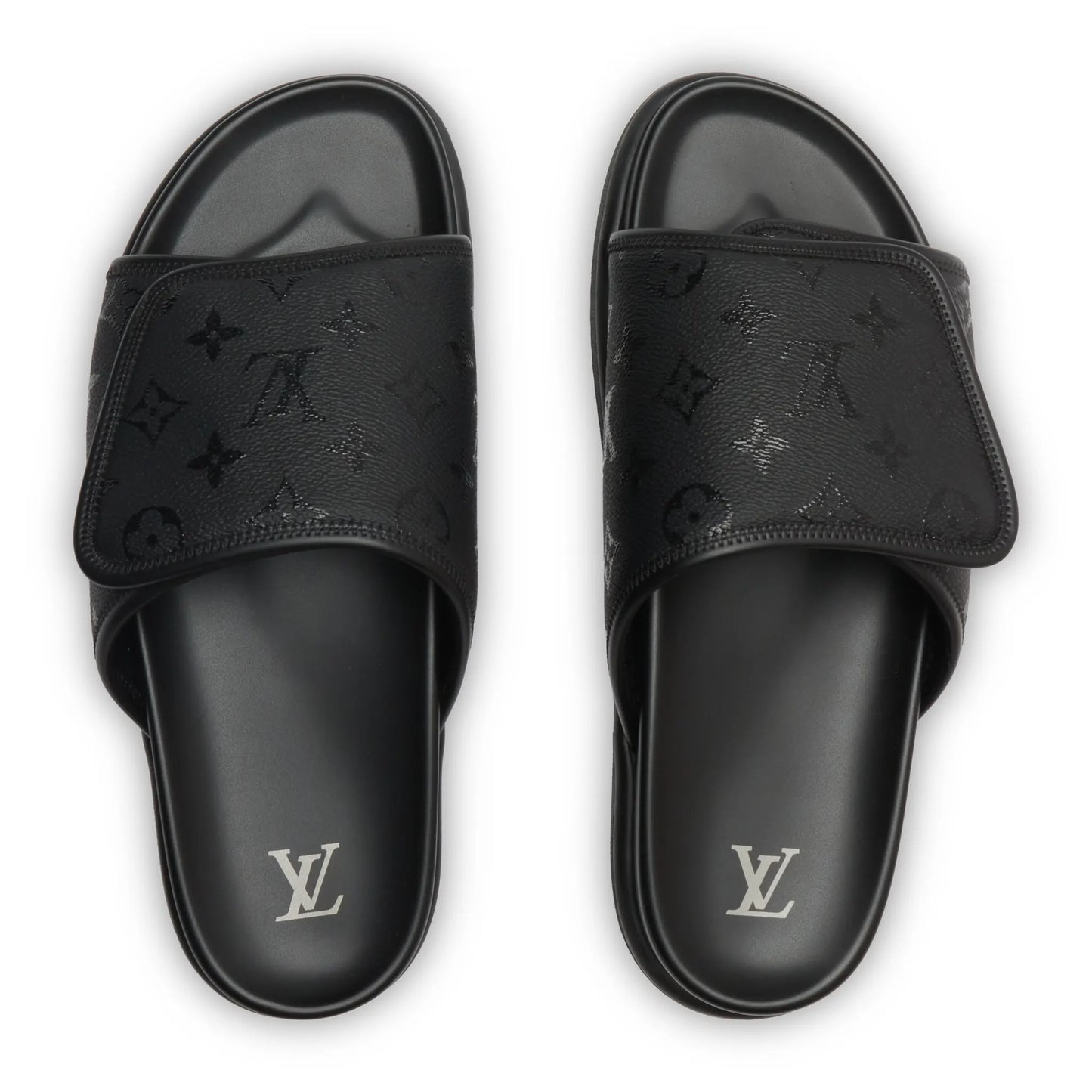 Preloved - Louis Vuitton Miami Mules Black Slides