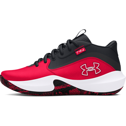 Big Kids' Under Armour Lockdown 7 Basketball Shoes "Red Black White"