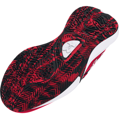 Big Kids' Under Armour Lockdown 7 Basketball Shoes "Red Black White"
