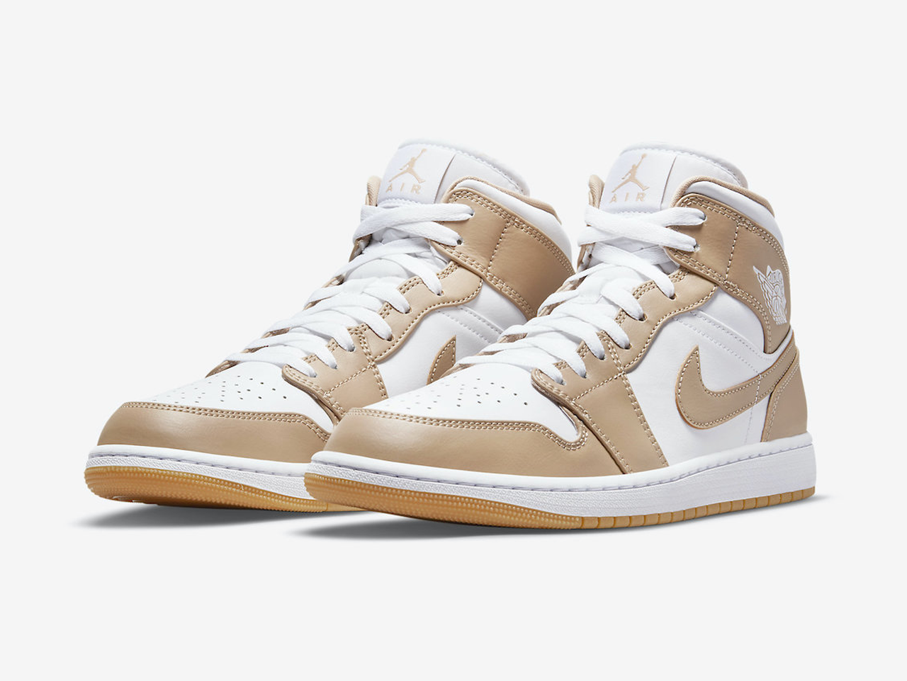 Air Jordan 1 Mid Tan Gum