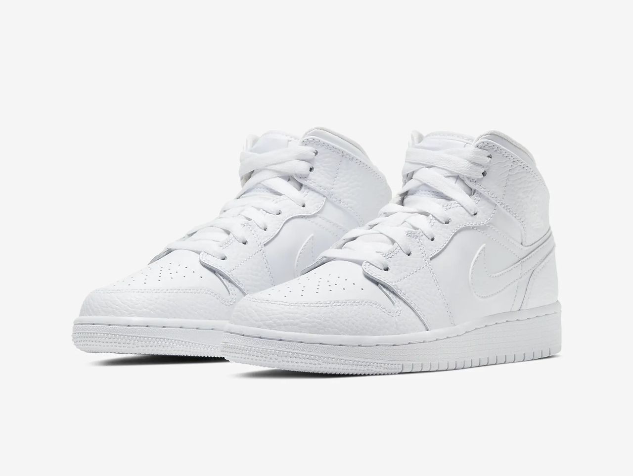 Air Jordan 1 Mid Triple White