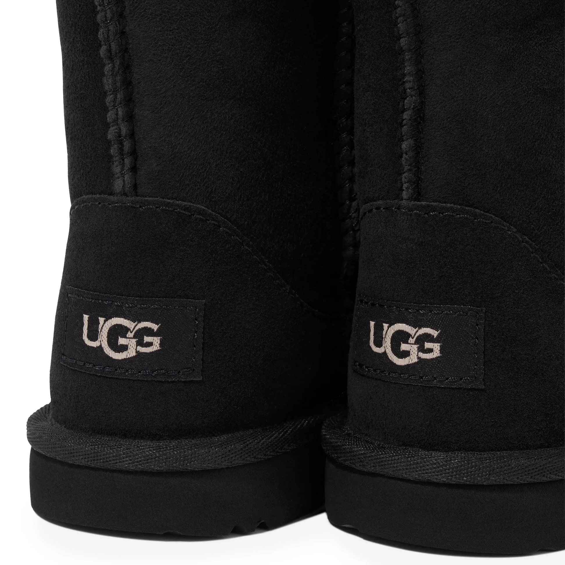 UGG Classic II Sheepskin Kids Black Boots
