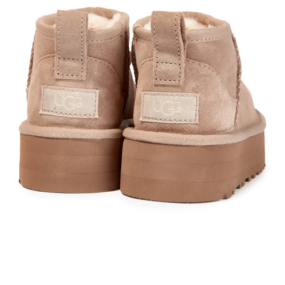 UGG Classic Ultra Mini Platform Girls Beige Boots