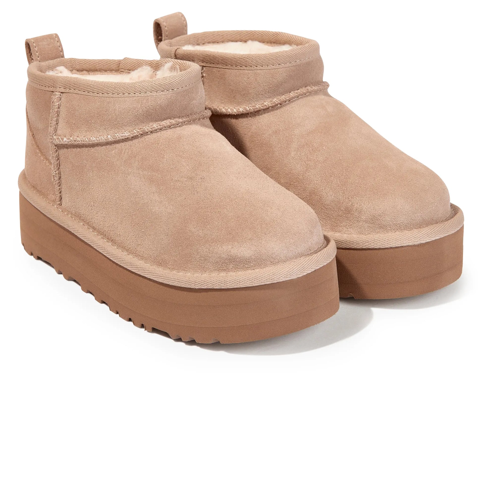 UGG Classic Ultra Mini Platform Girls Beige Boots