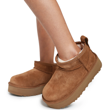 UGG Classic Ultra Mini Platform Girls Brown Boots