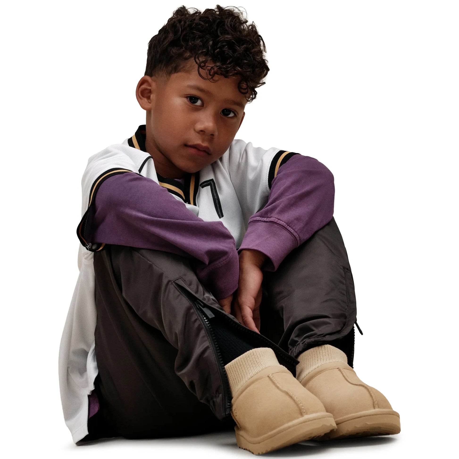 UGG Classic Ultra Stretch Cuff Kids Beige Boots