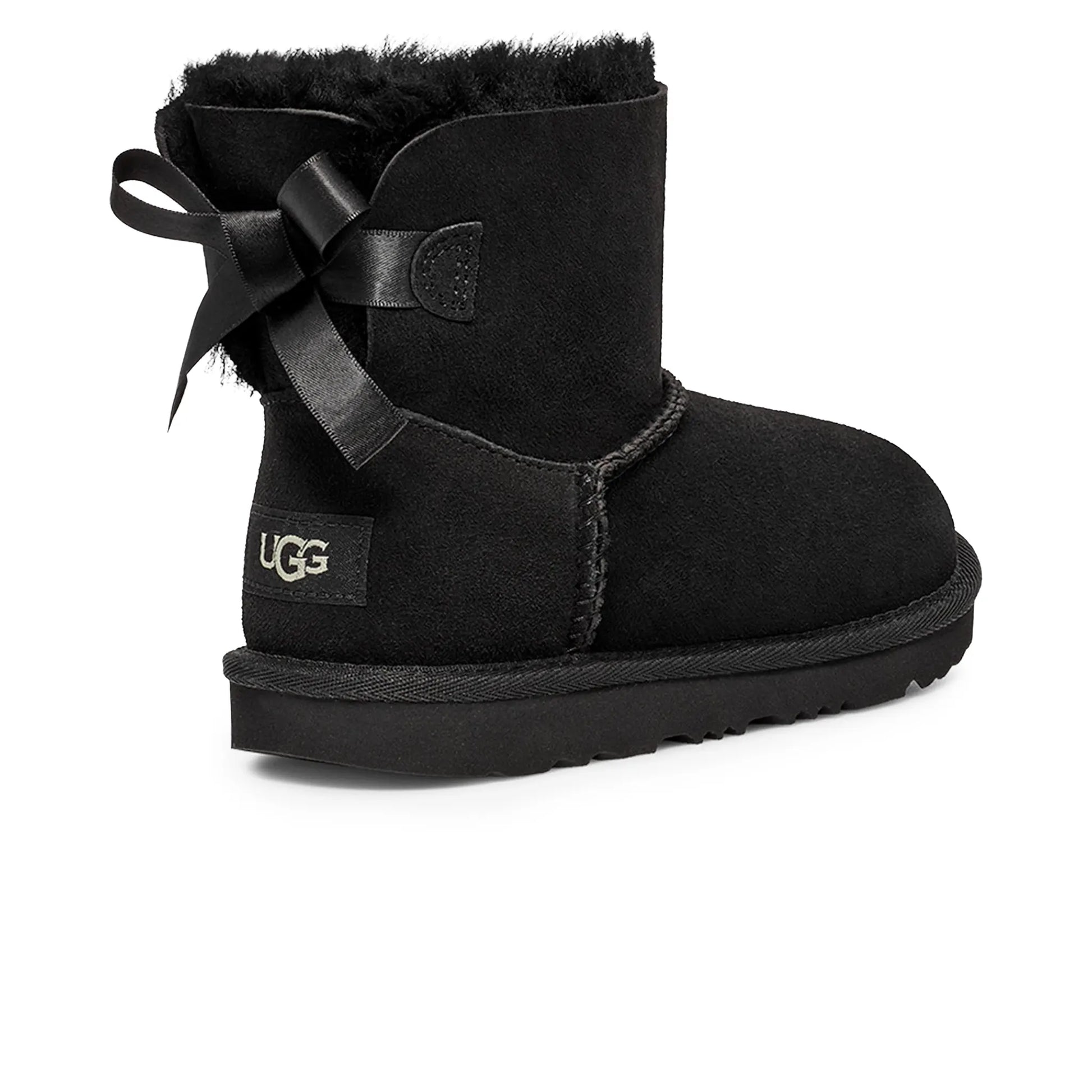 UGG Mini Bailey Bow II Girls Black Boots