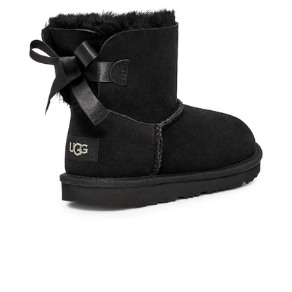 UGG Mini Bailey Bow II Girls Black Boots