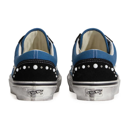 Vans Pearlised Navy Black Old Skool 36LX