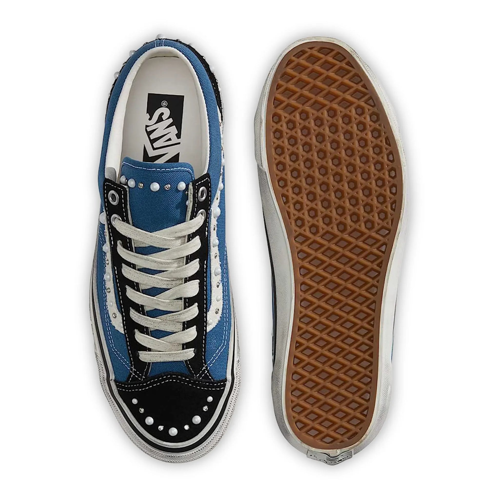 Vans Pearlised Navy Black Old Skool 36LX