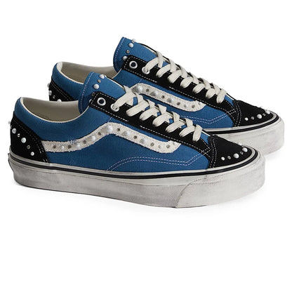Vans Pearlised Navy Black Old Skool 36LX