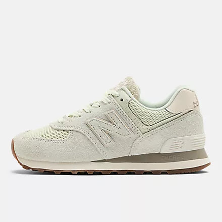 Women's New Balance 574 "Sea Salt Hairy Suede'